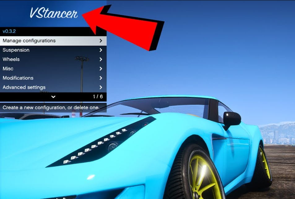 Vstancer Menu Access